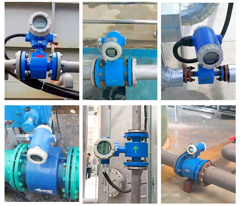 堿水流量計現場安裝使用圖